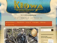 Tablet Screenshot of kiowahunting.com